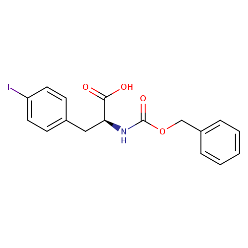 O=C(N[C@H](C(=O)O)Cc1ccc(cc1)I)OCc1ccccc1