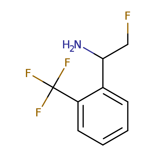 FCC(c1ccccc1C(F)(F)F)N