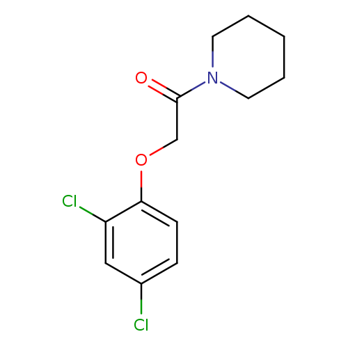 Clc1ccc(c(c1)Cl)OCC(=O)N1CCCCC1