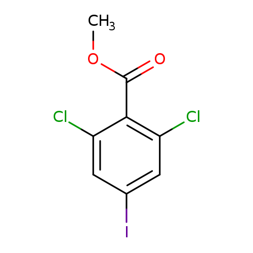 COC(=O)c1c(Cl)cc(cc1Cl)I