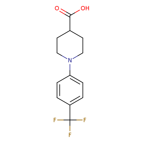 OC(=O)C1CCN(CC1)c1ccc(cc1)C(F)(F)F