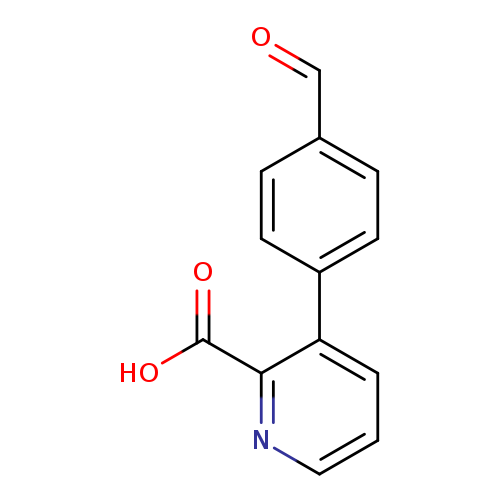 O=Cc1ccc(cc1)c1cccnc1C(=O)O