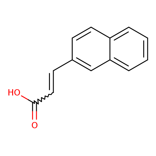 OC(=O)C=Cc1ccc2c(c1)cccc2