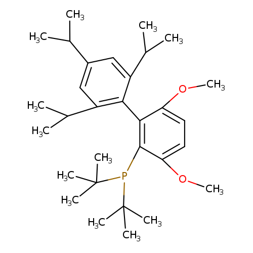 COc1ccc(c(c1c1c(cc(cc1C(C)C)C(C)C)C(C)C)P(C(C)(C)C)C(C)(C)C)OC