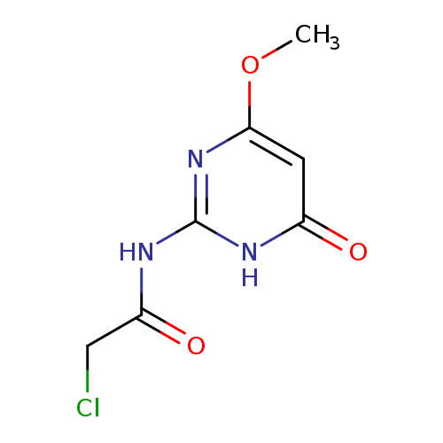 ClCC(=O)Nc1nc(OC)cc(=O)[nH]1