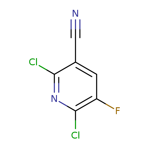 N#Cc1cc(F)c(nc1Cl)Cl