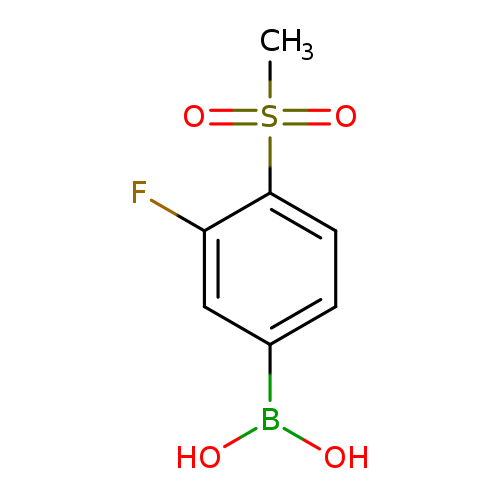 OB(c1ccc(c(c1)F)S(=O)(=O)C)O