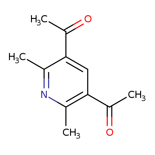 CC(=O)c1cc(C(=O)C)c(nc1C)C