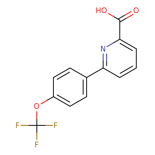 OC(=O)c1cccc(n1)c1ccc(cc1)OC(F)(F)F