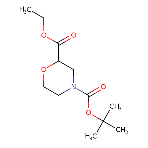 CCOC(=O)C1OCCN(C1)C(=O)OC(C)(C)C