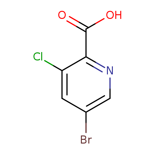 Brc1cnc(c(c1)Cl)C(=O)O