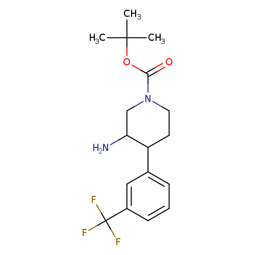 NC1CN(CCC1c1cccc(c1)C(F)(F)F)C(=O)OC(C)(C)C