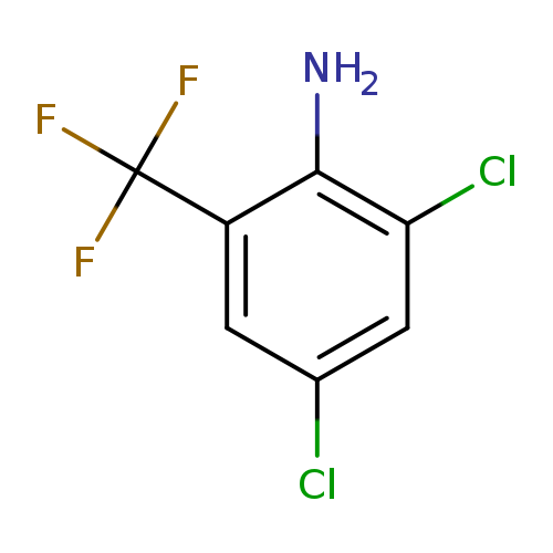 Clc1cc(Cl)c(c(c1)C(F)(F)F)N