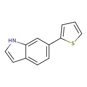c1csc(c1)c1ccc2c(c1)[nH]cc2