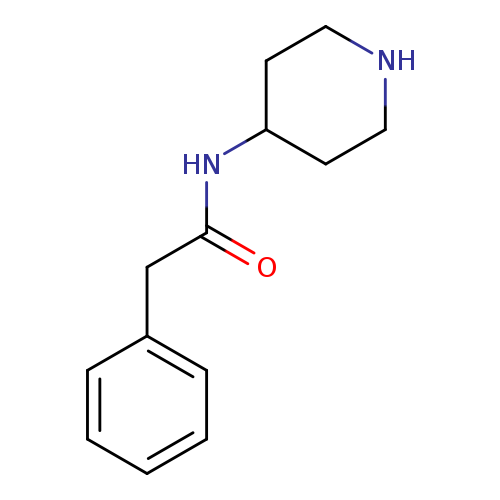 O=C(Cc1ccccc1)NC1CCNCC1