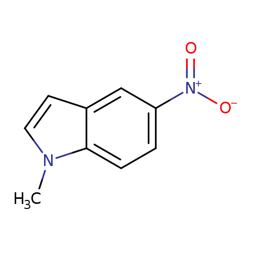 [O-][N+](=O)c1ccc2c(c1)ccn2C