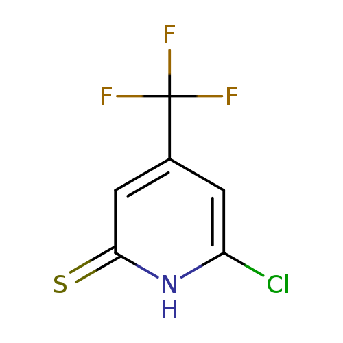 Clc1cc(cc(=S)[nH]1)C(F)(F)F