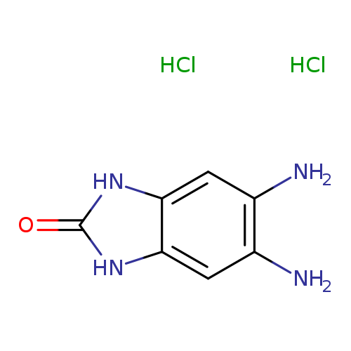 Nc1cc2[nH]c(=O)[nH]c2cc1N.Cl.Cl