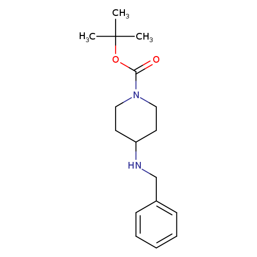 O=C(N1CCC(CC1)NCc1ccccc1)OC(C)(C)C