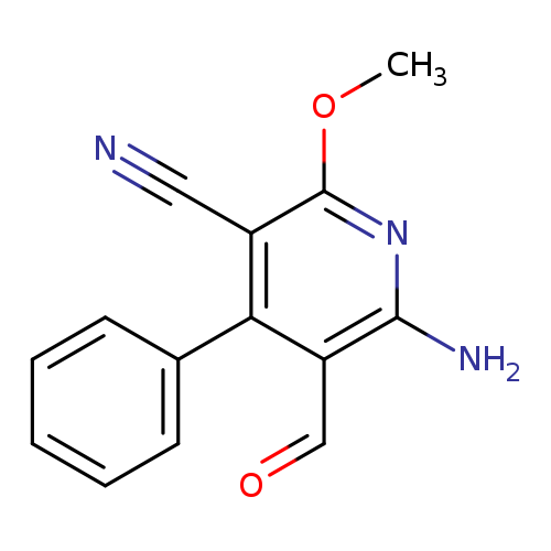 O=Cc1c(N)nc(c(c1c1ccccc1)C#N)OC