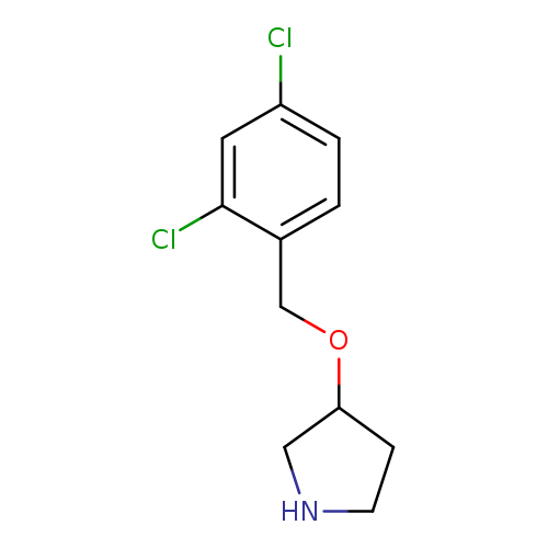 Clc1ccc(c(c1)Cl)COC1CNCC1