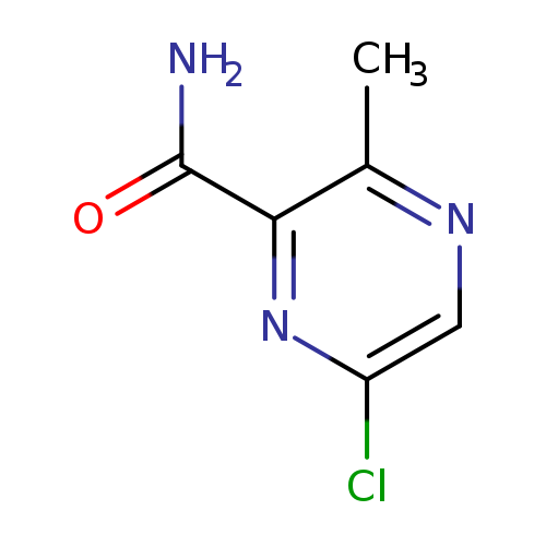 Clc1cnc(c(n1)C(=O)N)C