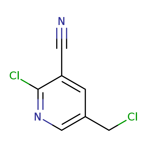 ClCc1cnc(c(c1)C#N)Cl