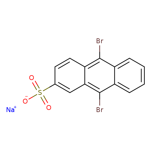 Brc1c2cc(ccc2c(c2c1cccc2)Br)S(=O)(=O)[O-].[Na+]