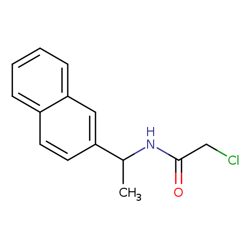 ClCC(=O)NC(c1ccc2c(c1)cccc2)C