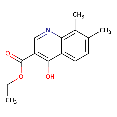 CCOC(=O)c1cnc2c(c1O)ccc(c2C)C