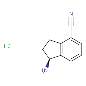N#Cc1cccc2c1CC[C@@H]2N.Cl