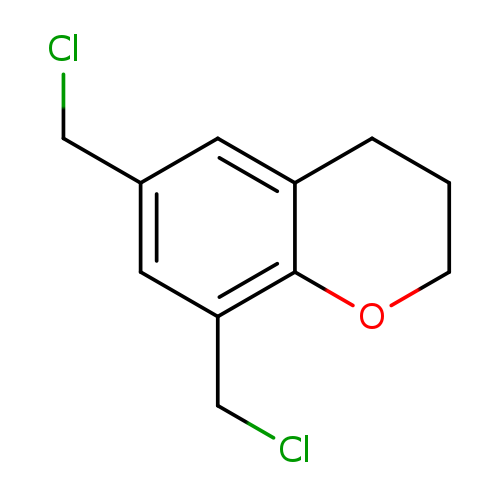 ClCc1cc(CCl)c2c(c1)CCCO2