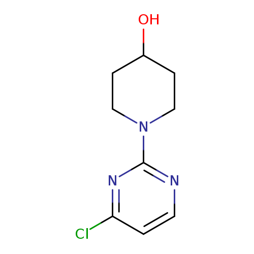 OC1CCN(CC1)c1nccc(n1)Cl