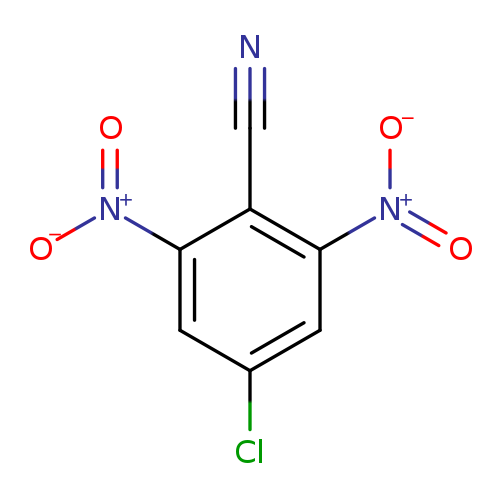 N#Cc1c(cc(cc1[N+](=O)[O-])Cl)[N+](=O)[O-]