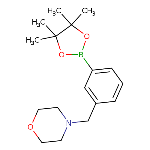 CC1(C)OB(OC1(C)C)c1cccc(c1)CN1CCOCC1