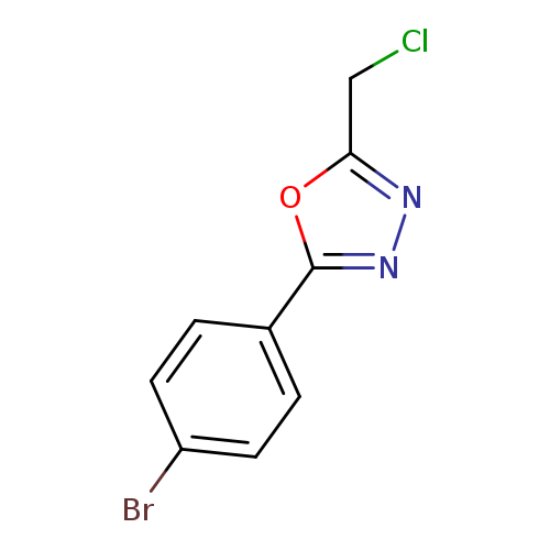 ClCc1nnc(o1)c1ccc(cc1)Br