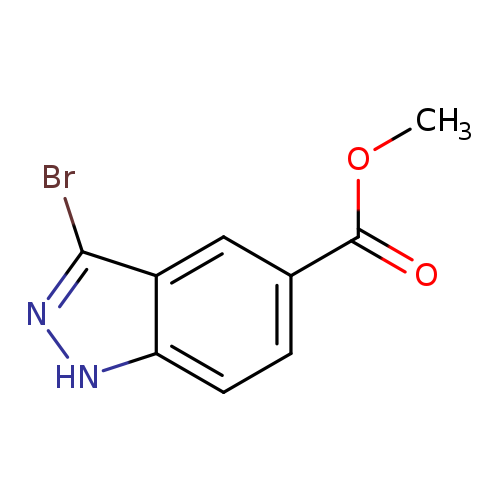 COC(=O)c1ccc2c(c1)c(Br)n[nH]2