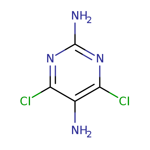 Nc1nc(Cl)c(c(n1)Cl)N