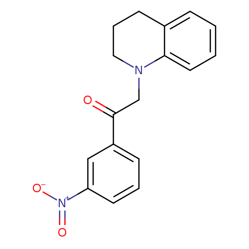 O=C(c1cccc(c1)[N+](=O)[O-])CN1CCCc2c1cccc2