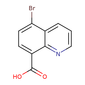 OC(=O)c1ccc(c2c1nccc2)Br