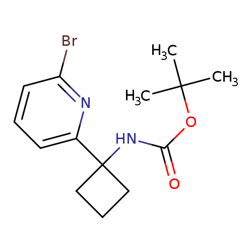 O=C(NC1(CCC1)c1cccc(n1)Br)OC(C)(C)C