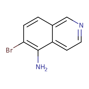 Brc1ccc2c(c1N)ccnc2