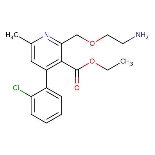 NCCOCc1nc(C)cc(c1C(=O)OCC)c1ccccc1Cl