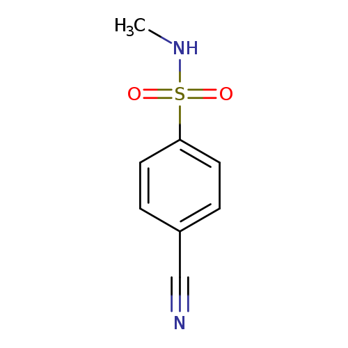 CNS(=O)(=O)c1ccc(cc1)C#N