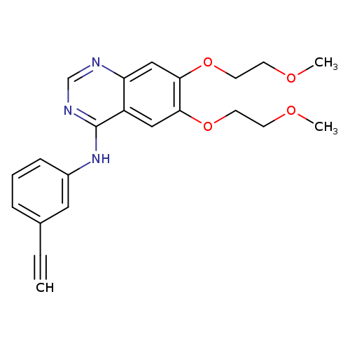 COCCOc1cc2c(ncnc2cc1OCCOC)Nc1cccc(c1)C#C