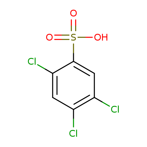 Clc1cc(c(cc1Cl)Cl)S(=O)(=O)O