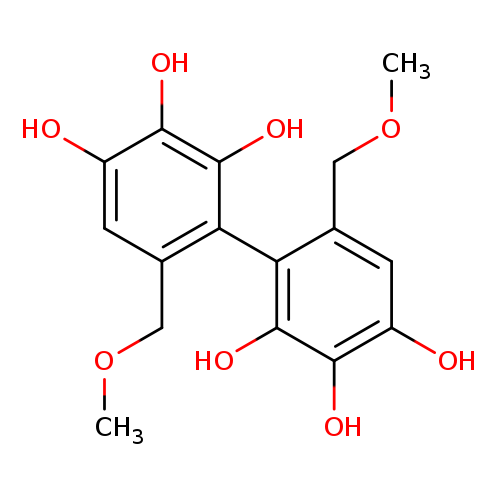 COCc1cc(O)c(c(c1c1c(COC)cc(c(c1O)O)O)O)O