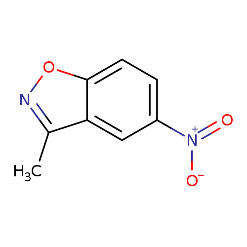 [O-][N+](=O)c1cc2c(C)noc2cc1