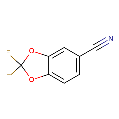 N#Cc1ccc2c(c1)OC(O2)(F)F