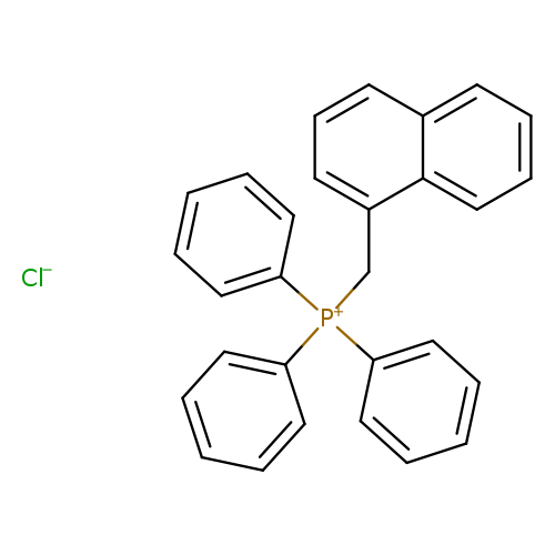 c1ccc(cc1)[P+](c1ccccc1)(c1ccccc1)Cc1cccc2c1cccc2.[Cl-]